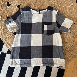 Ace & Jig Black and White Buffalo Check Short Sleeve Tee